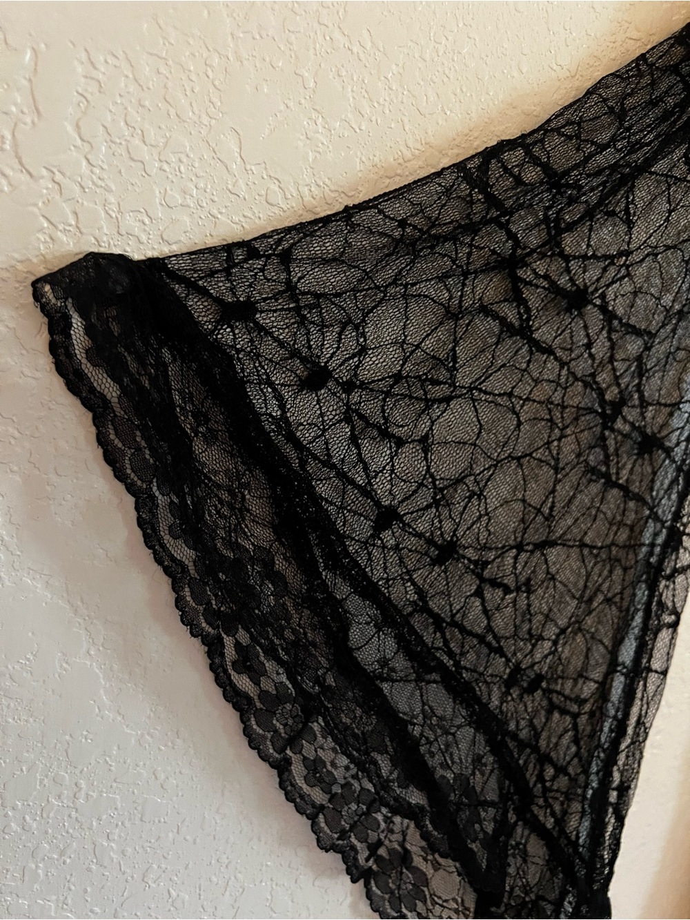 Soft Whimsigoth / Witchy Goddess Hooded Lace Duster Gown Flare Sleeve Cloak (3X) - Picture 3 of 13